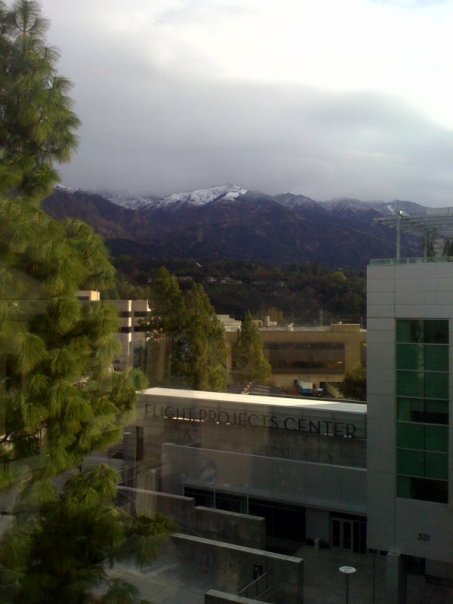 Snow Above JPL